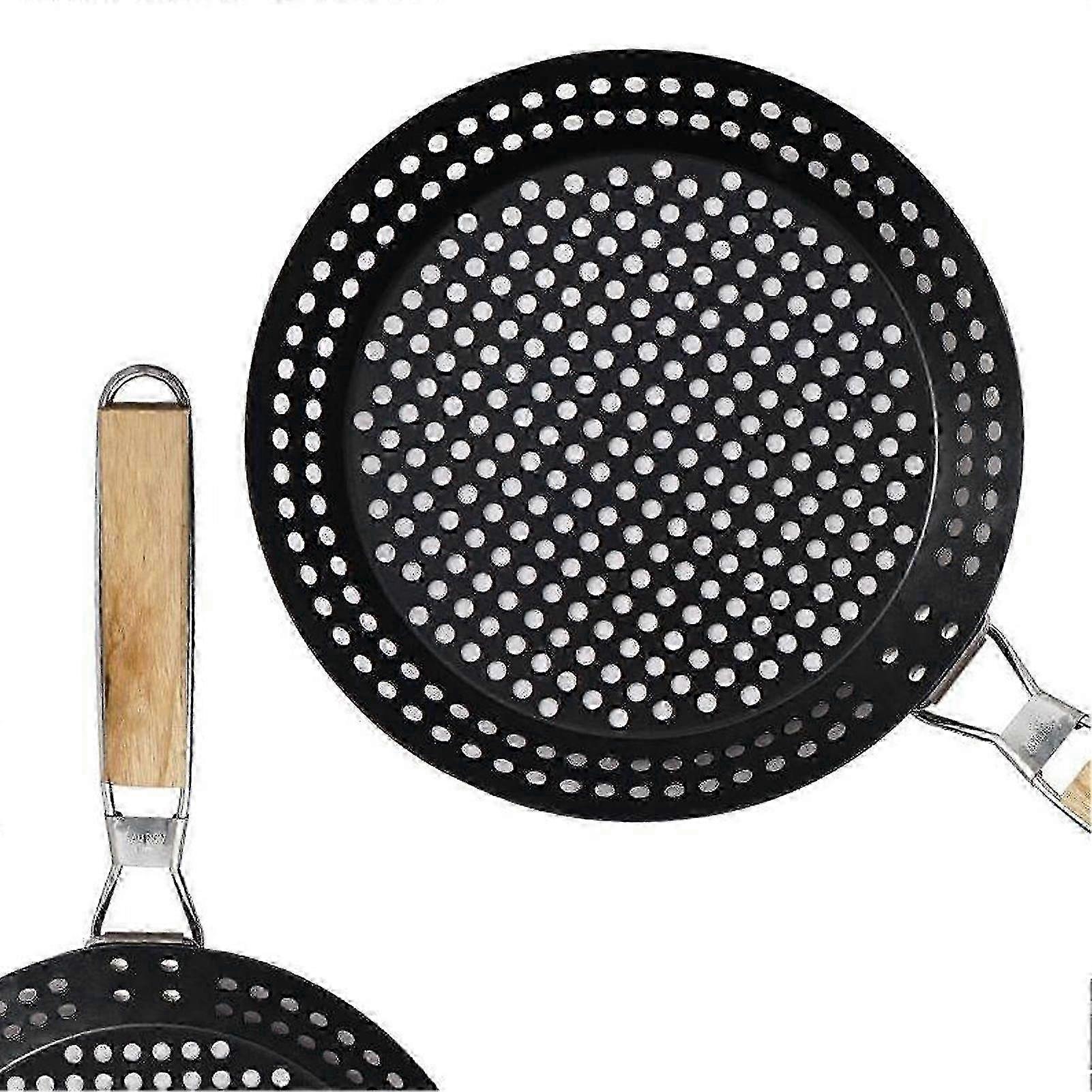 Non-Stick Foldable Round Grill Plate