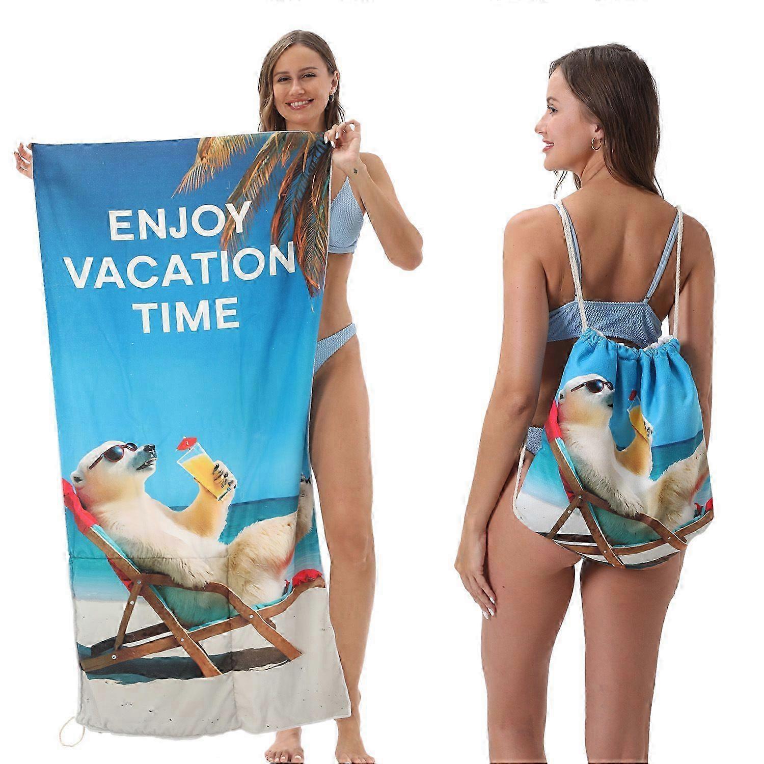 Sand-Resistant Microfiber Towel Backpack