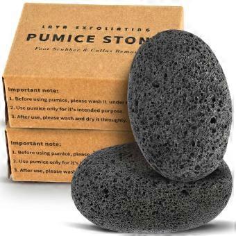 Maryton Natural Pumice Foot Scrub - Volcanic Rock Foot Exfoliating Tool, removes dead skin, corns and calluses, suitable for hands and feet, 2-pack.