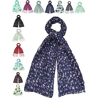 Womens Scarves Multi Pack Printed Soft Light Weight Shawl Scarf Accessories New