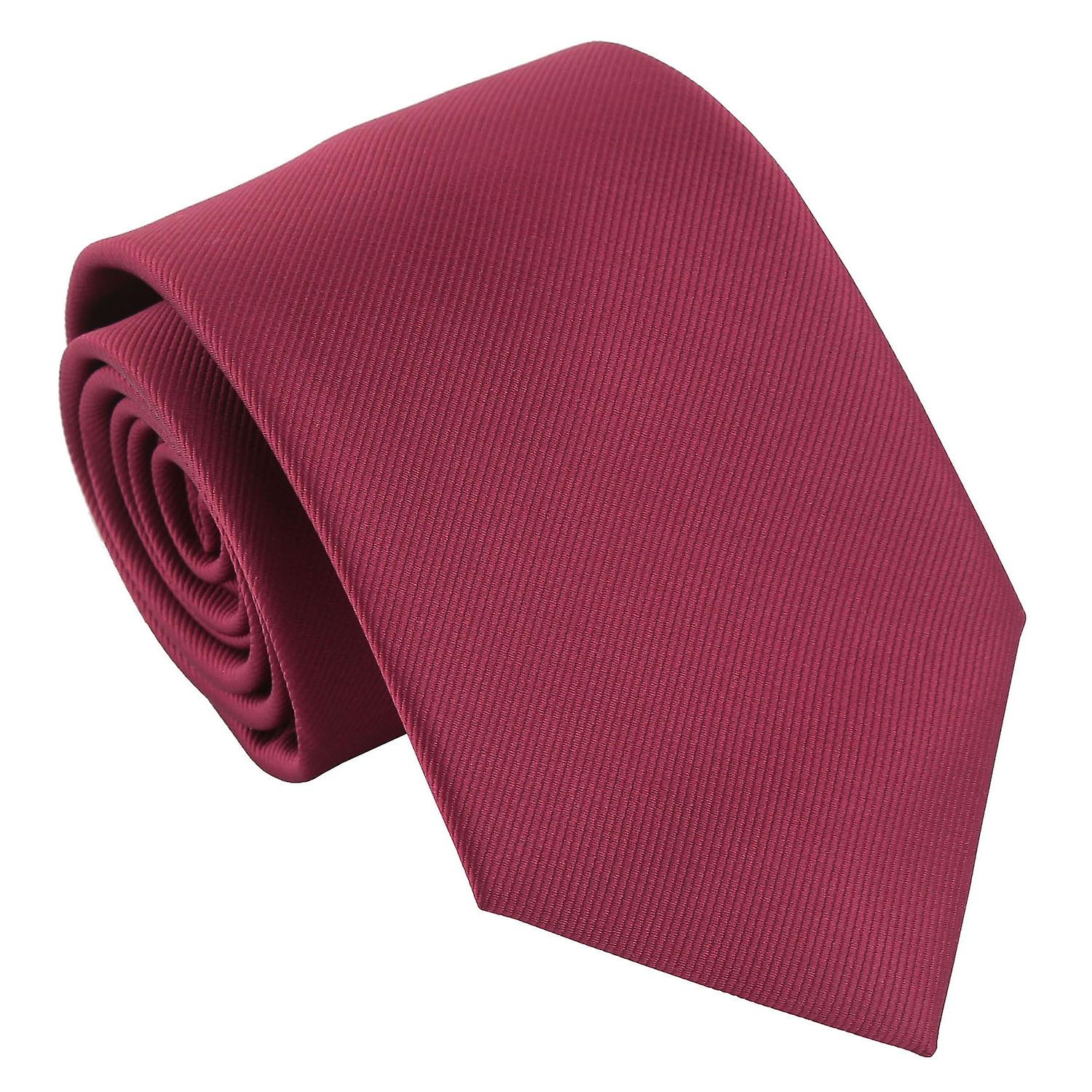 Burgund vanlig Twill Tie