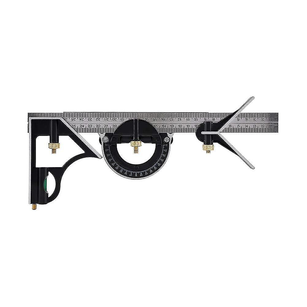 Multi-function Adjustable Right Angle Engineer Ruler Adjustable Angle Ruler Craft Ruler Black