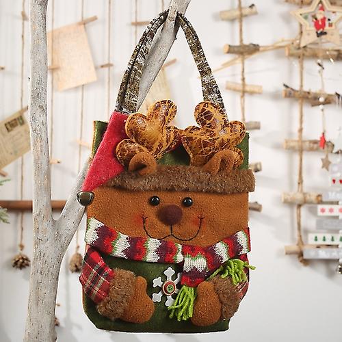 Christmas Decorations Lmitation Tree Bark Gift Bag