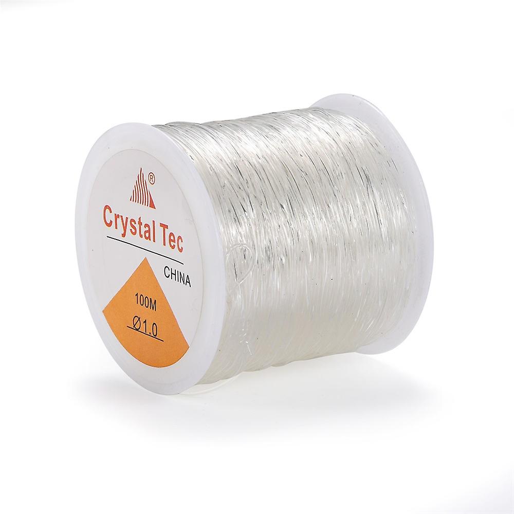 1mm Elastic Bracelet String Elastic Bead String for Jewelry Making and Bracelet Making white