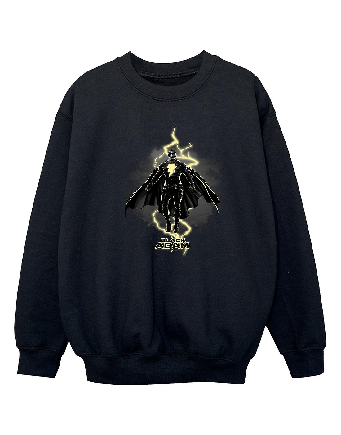 DC Comics Girls Black Adam Hovering Bolt Sweatshirt