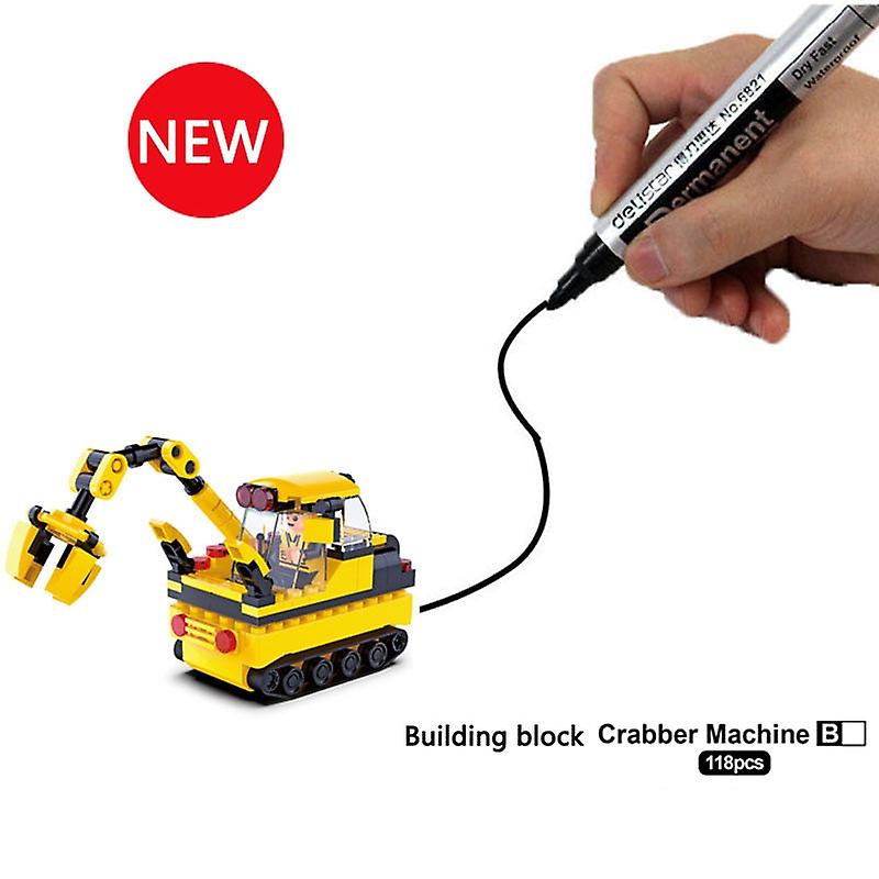 Magical Track Toys Inductive Tank Car Model Car Robot Penguin Following By Line You Draw Intelligence Development Kid's Toy