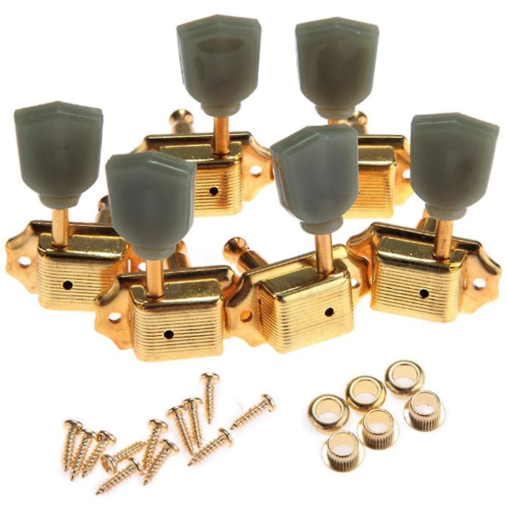 Afinadores de guitarra YONGSHENG cabezales de máquina dorado 3 mano derecha 3 mano izquierda bajo de cuerda