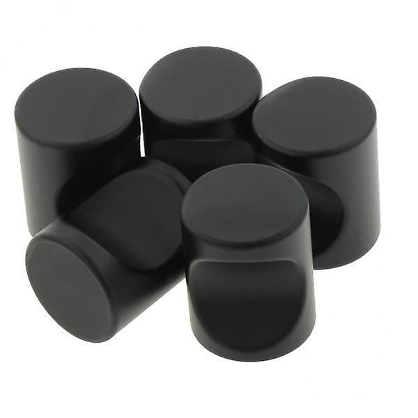 3x5pack Cylindroid Drawer Pull Handle Door Cabinet Knobs Black-21x17mm