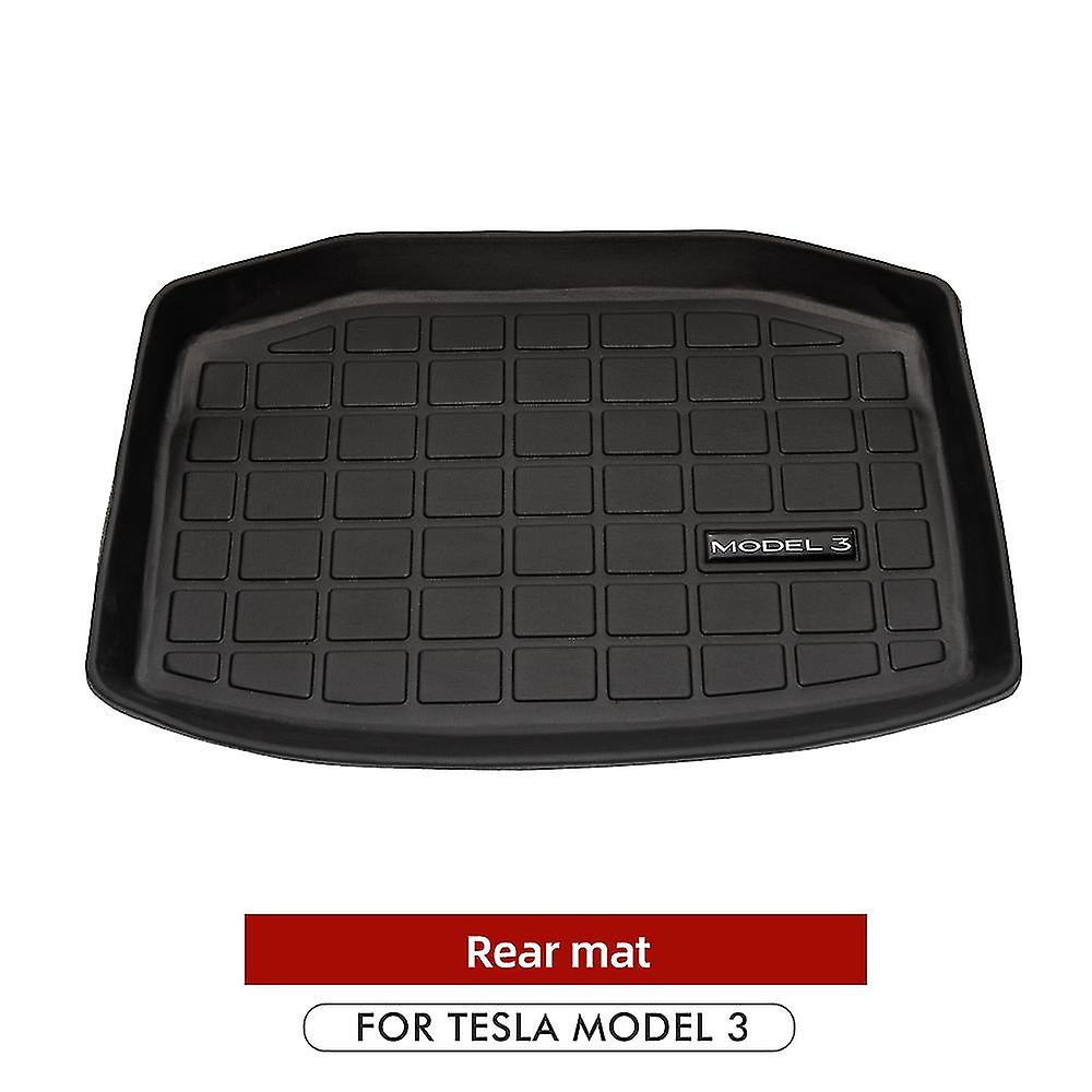Tpe Pad Mat για Tesla 3 2022 Mat Accessories Πατάκι δίσκου κορμού με 3 πατάκια κορμού