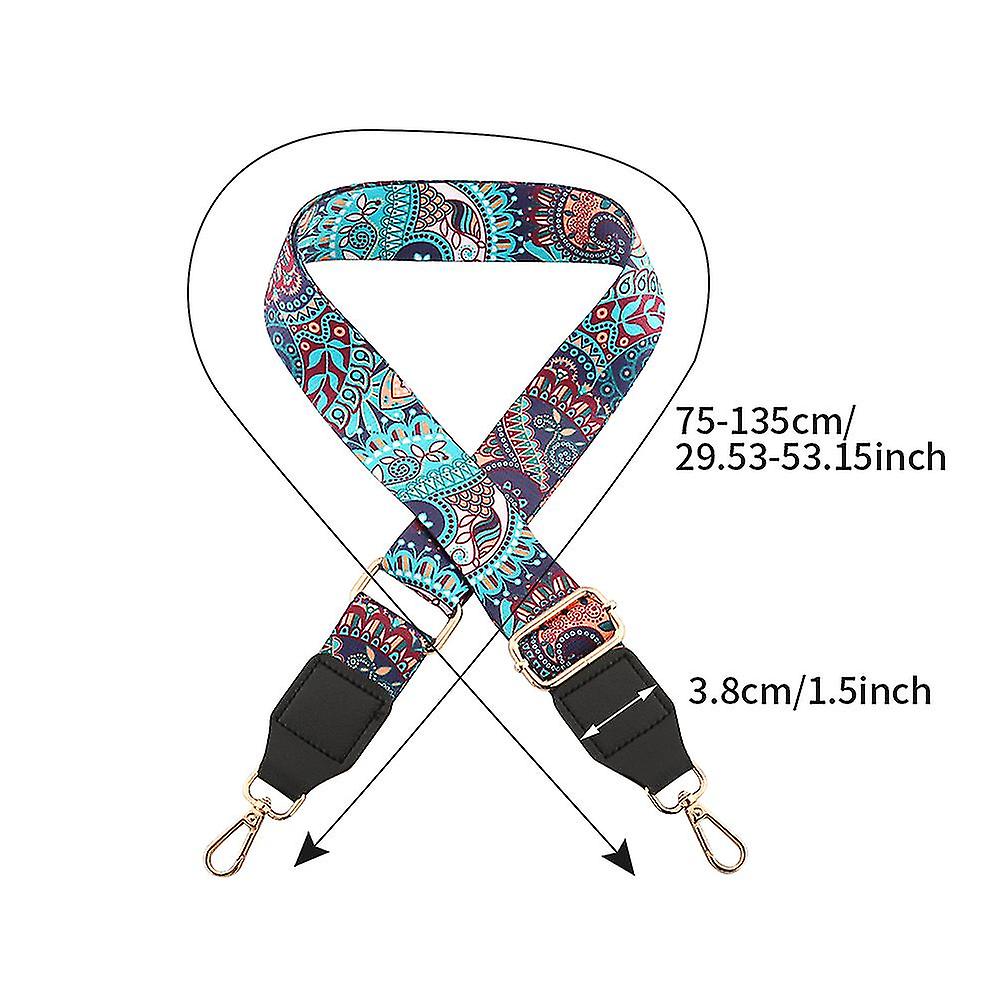 Multifunctional Retro Wide Shoulder Strap For Bag Adjustable Length Replacement CY