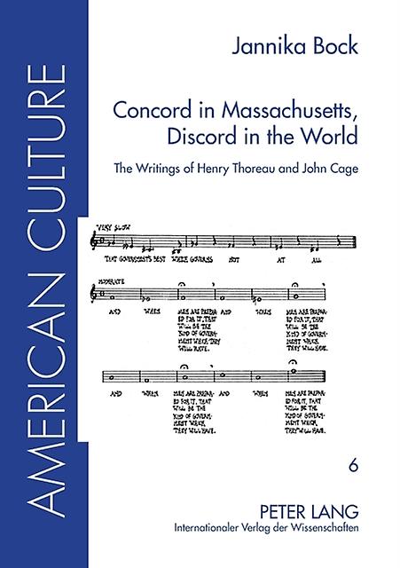 Concord In Massachusetts Discord In The World by Jannika Bock Paperback