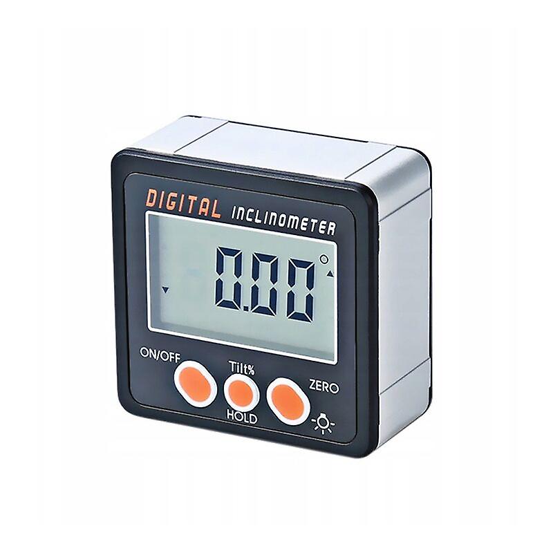 Inclinometer, IP54 Precision Electronic Digital Display, Protractor 4 90° Angle Cassette with Backlight for Measuring Angle and Slope