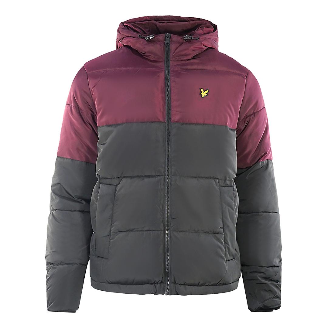 Lyle & Scott Colourblock Puffer Black Jacket