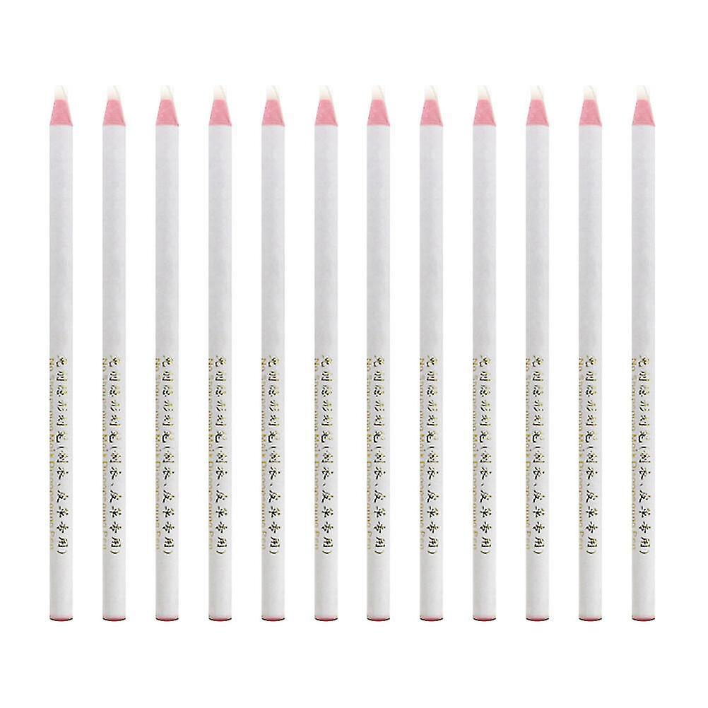 12pcs Roll Paper Point Pens Thread Machine Sewing Pens Multi-purpose Crayons (white)