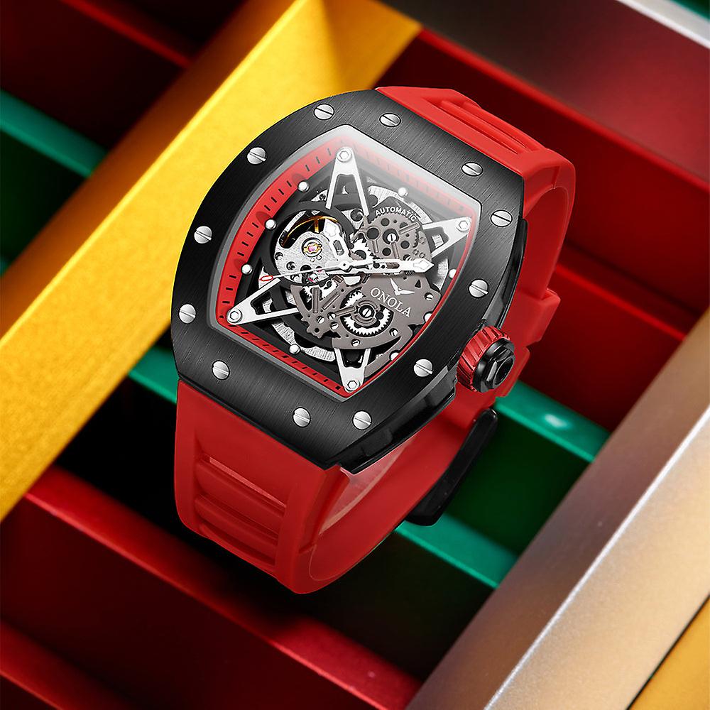 Luxury Watches Men Onola Fashion Hollow Full-automatic Mechanical