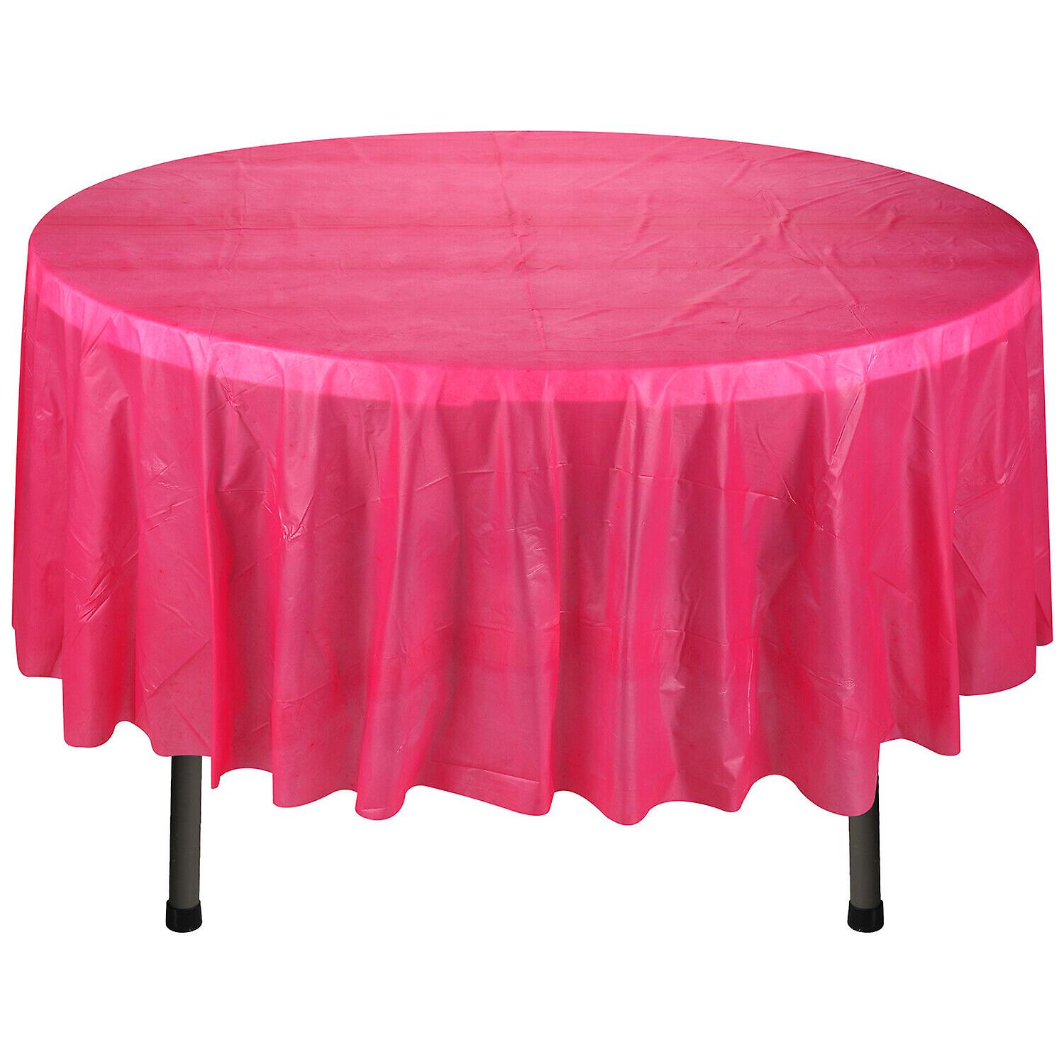 Plastic Round Table Cloths Wipe Clean Party