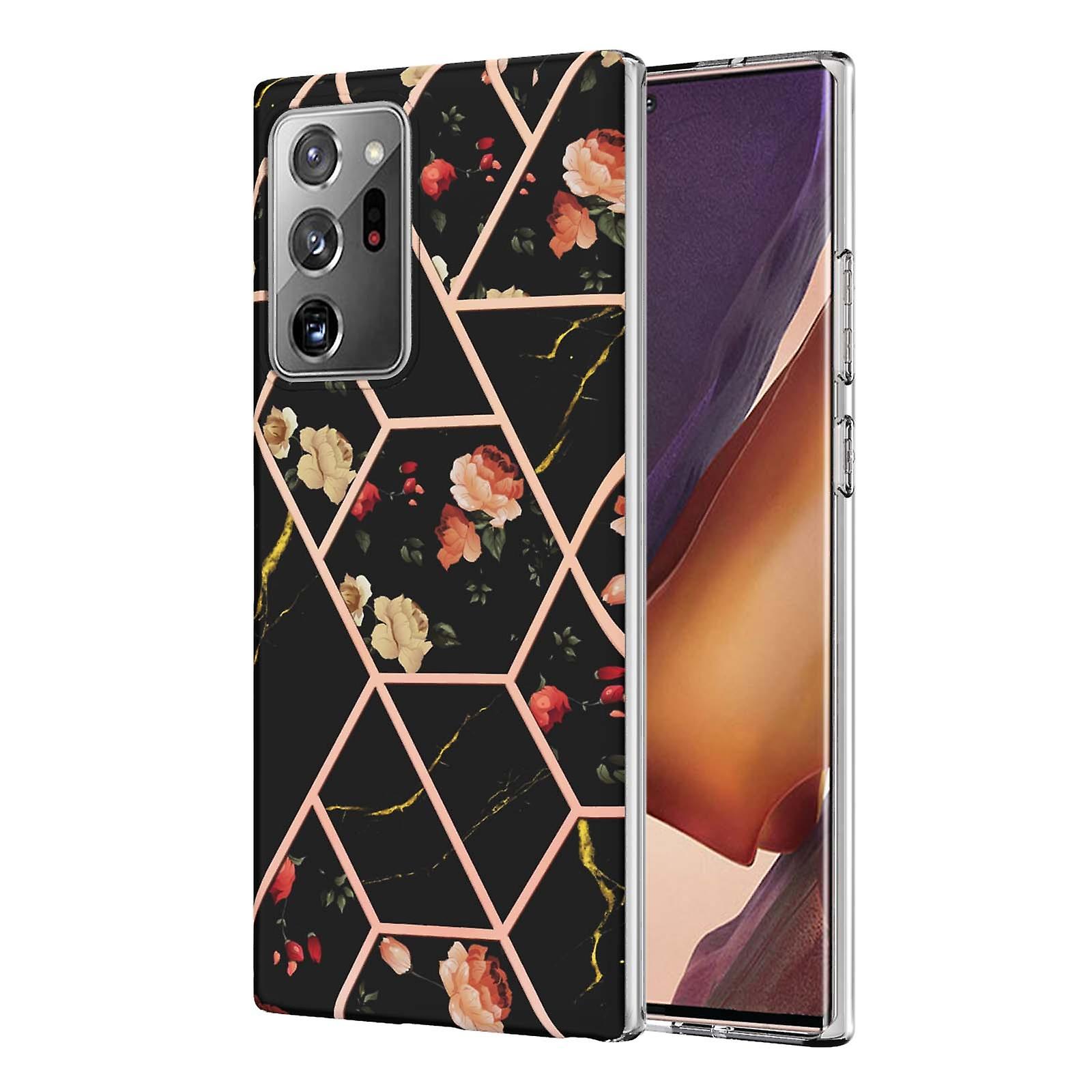 Marble Flower TPU Case For Samsung Galaxy Note20 Ultra