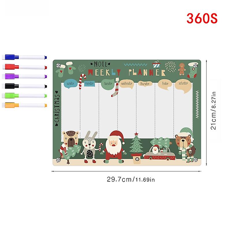 Acrylic Fridge Magnet Sticker Calendar Board Schedule Reusable Message Board