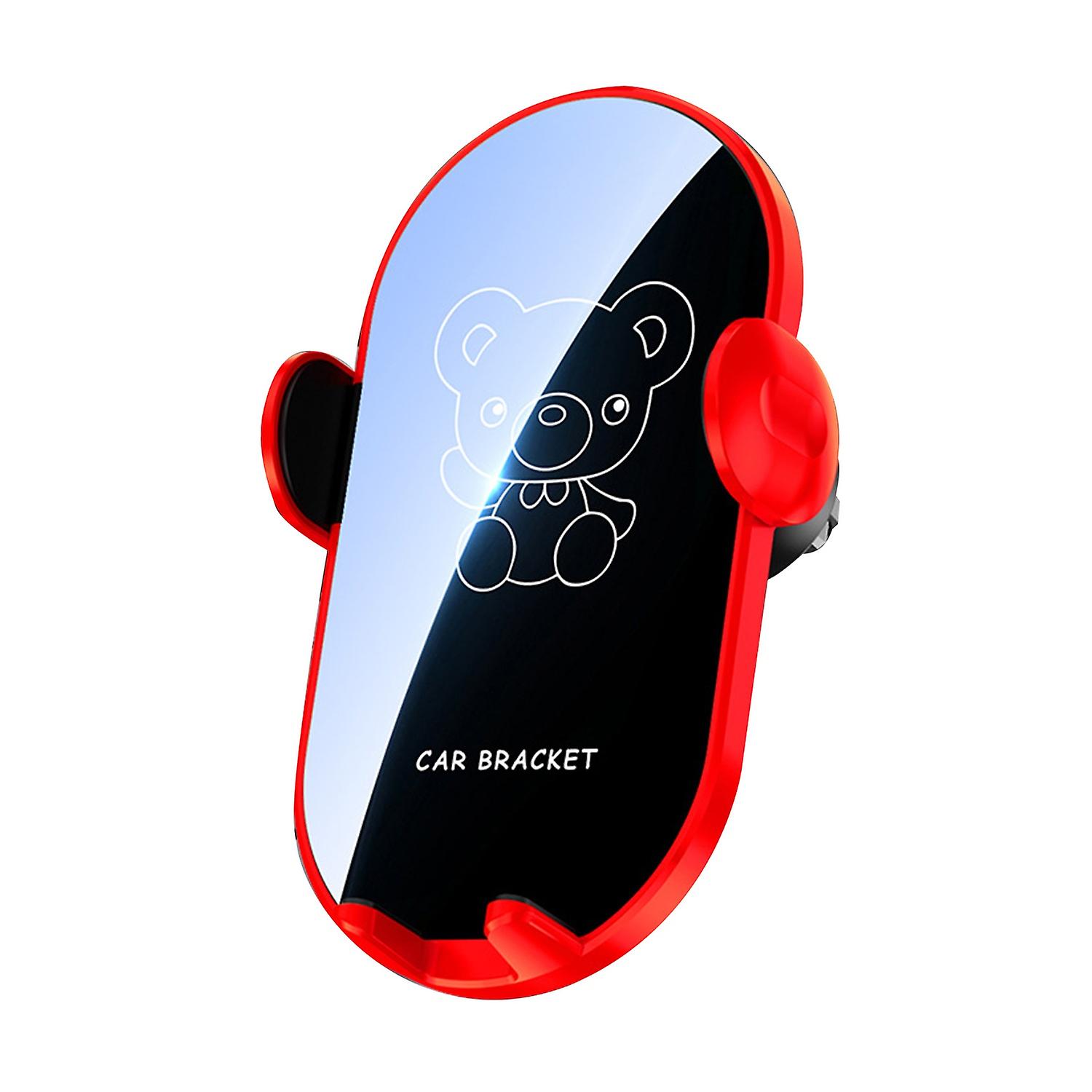 V39 Mobile Phone Holder Universal Mechanical Clamping Cartoon Car Air Outlet Navigation Gravity Phon