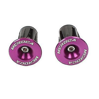 Bicycle Handlebar Extensions Expansion Lock Handlebar Grips Cover Bar Ends Plugs Mtb Road Bike Aluminum Caps Purple