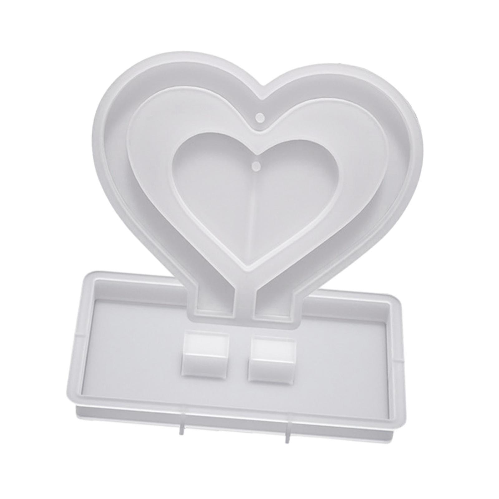 Resin Photo Frame Mould Casting Unique Display Crafts Decoration Resin Mould Hollow Heart