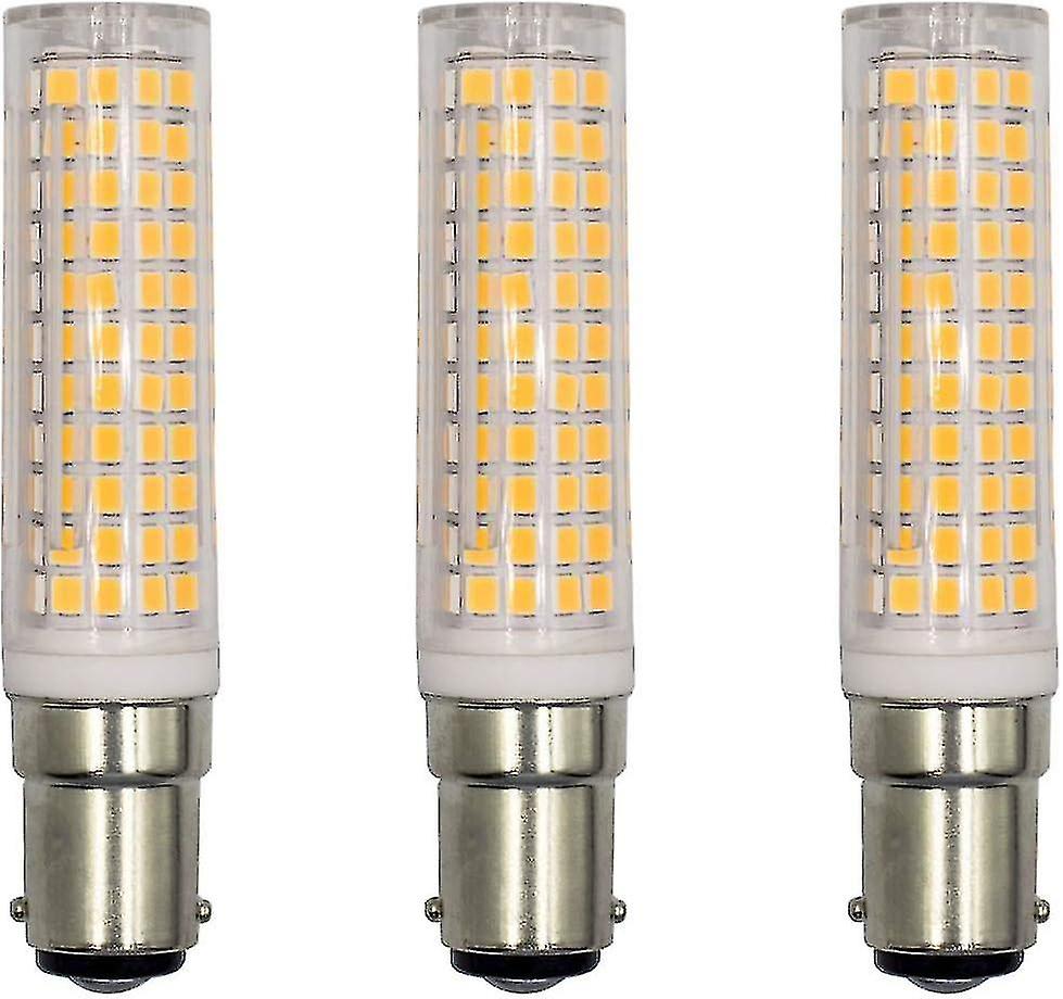 Ba15d Led Light Bulb, Energy Saver Base 15w, For Fridge/sewing Machine/table Lamp Ac230v, Pack Of 3 (warm White 3000k) [energy Class A+]