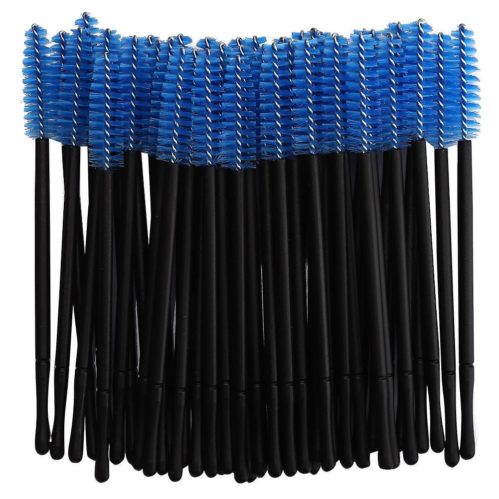 100pcs Disposable Eyelash Brush Mascara Wands Applicator Makeup Brush SetBlue