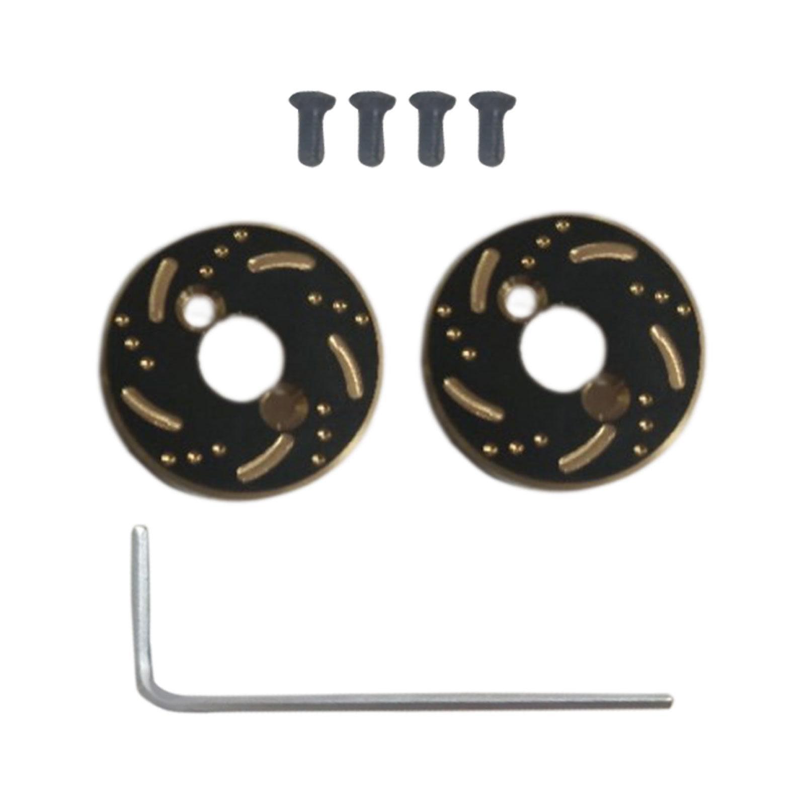 Racing CNC Machined Brass Rear Axle Counterweight for 1/18 RC Crawler Car
