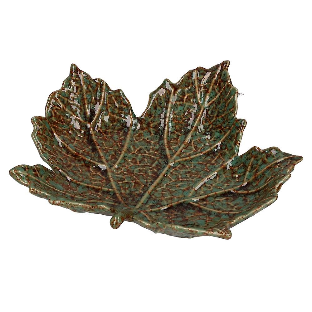 Rituali Domestici set of 2 plates in the shape of a plane tree leaf H234500004Z