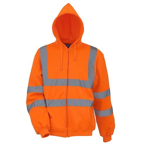 Yoko Unisex Adult Hi-Vis Safety Full Zip Hoodie | Fruugo US