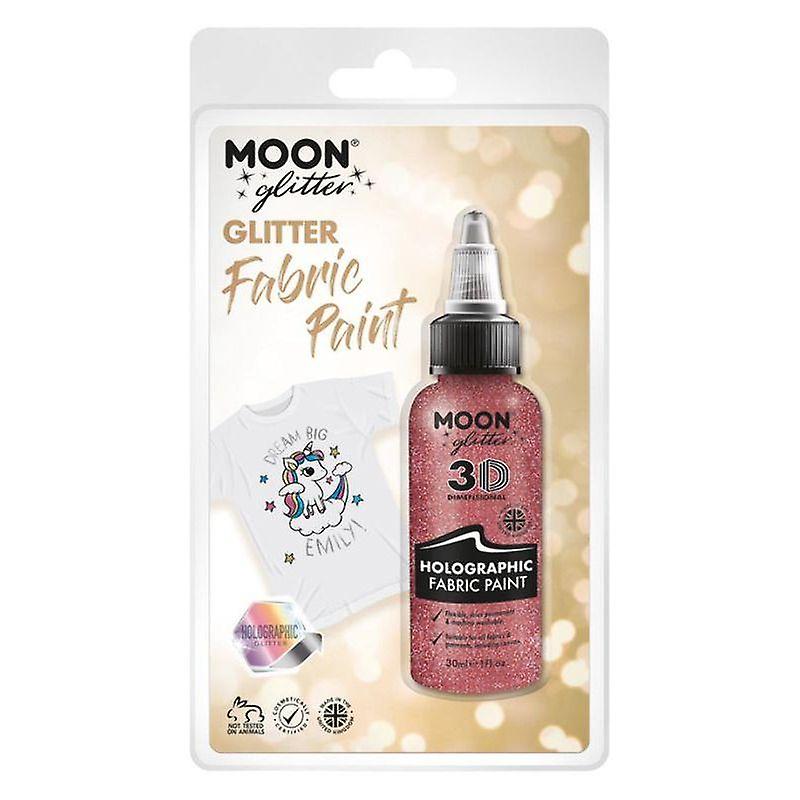 Moon Glitter Holographic Fabric Paint Clamshell, 30ml G14648