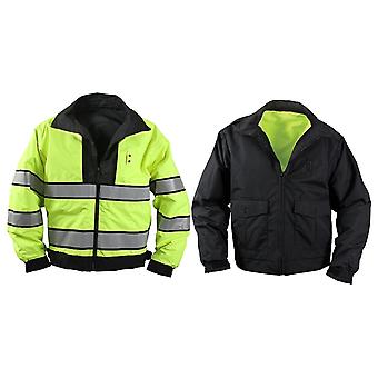 Reversible Hi-visibility Yellow/black Uniform Jacket -...