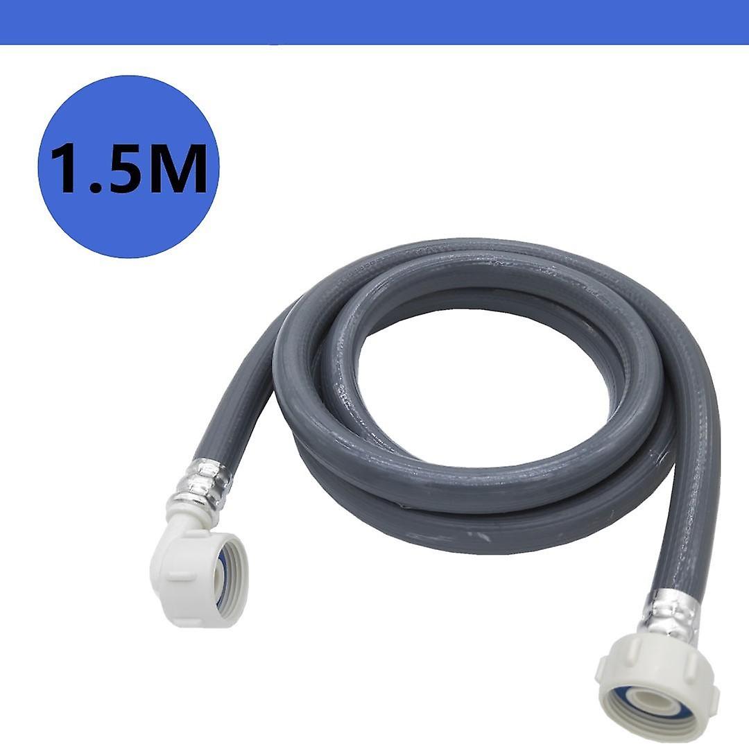 غسالة خرطوم المياه 1.5m خرطوم مدخل تمديد خرطوم المياه ، 25mm 3/4 بوصة زاوية / المياه على التوالي 