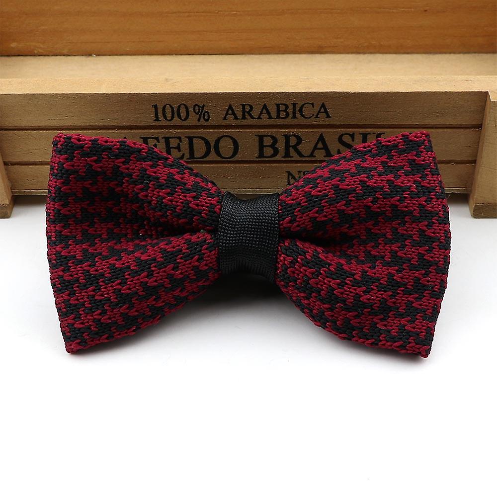 طبقة واحدة للرجال محبوك ربطة عنق مريحة مخطط أزياء قابل للتعديل فراشة المنسوجة مصمم محبوك التعادل المنقوشة