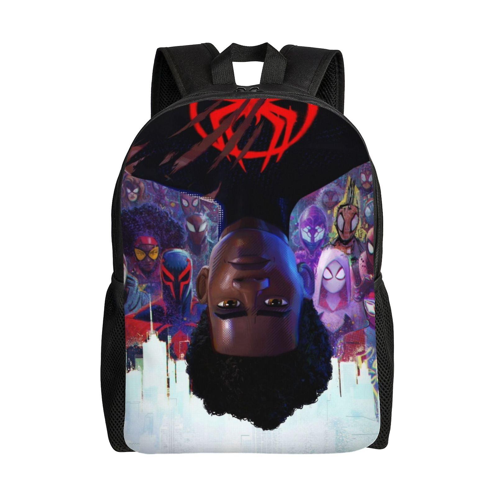 Miles Morales Backpack, Travel Laptop Backpack, Water Resistant College School Computer Bag, Durable