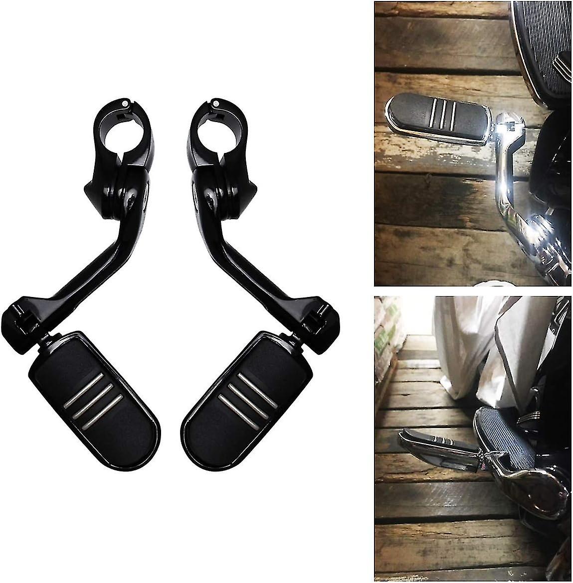 ハイウェイペグロングアングルマウンティングフットペグハーレーエレクトラロードキングストリートグライド1 14 "32mmに適合