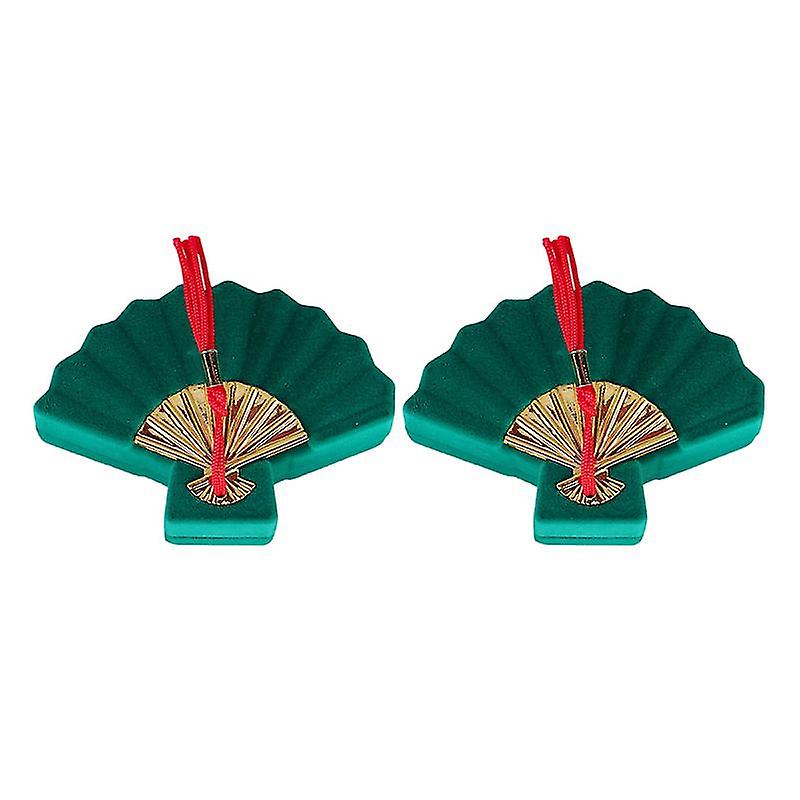 2pcs Fan Shape Jewelry Case