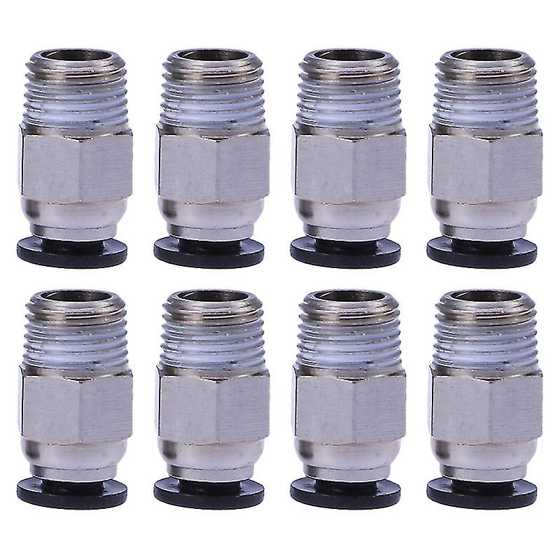 8pcs Quick Fitting Connector Printer Push To Connectors Quick Release Connectors