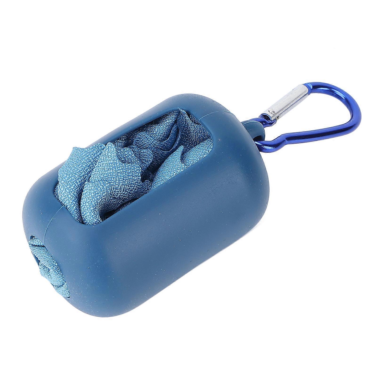 Small Cooling Towel Dry Quickly Sweat Absorbing Soft Microfiber Sports Cool TowelBlue