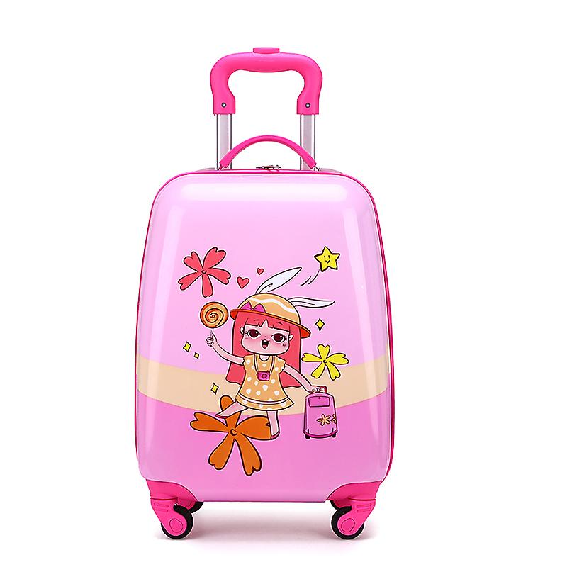 1618 Inch Kids Travel Suitcase On Wheels,carry Trolley Luggage Bag