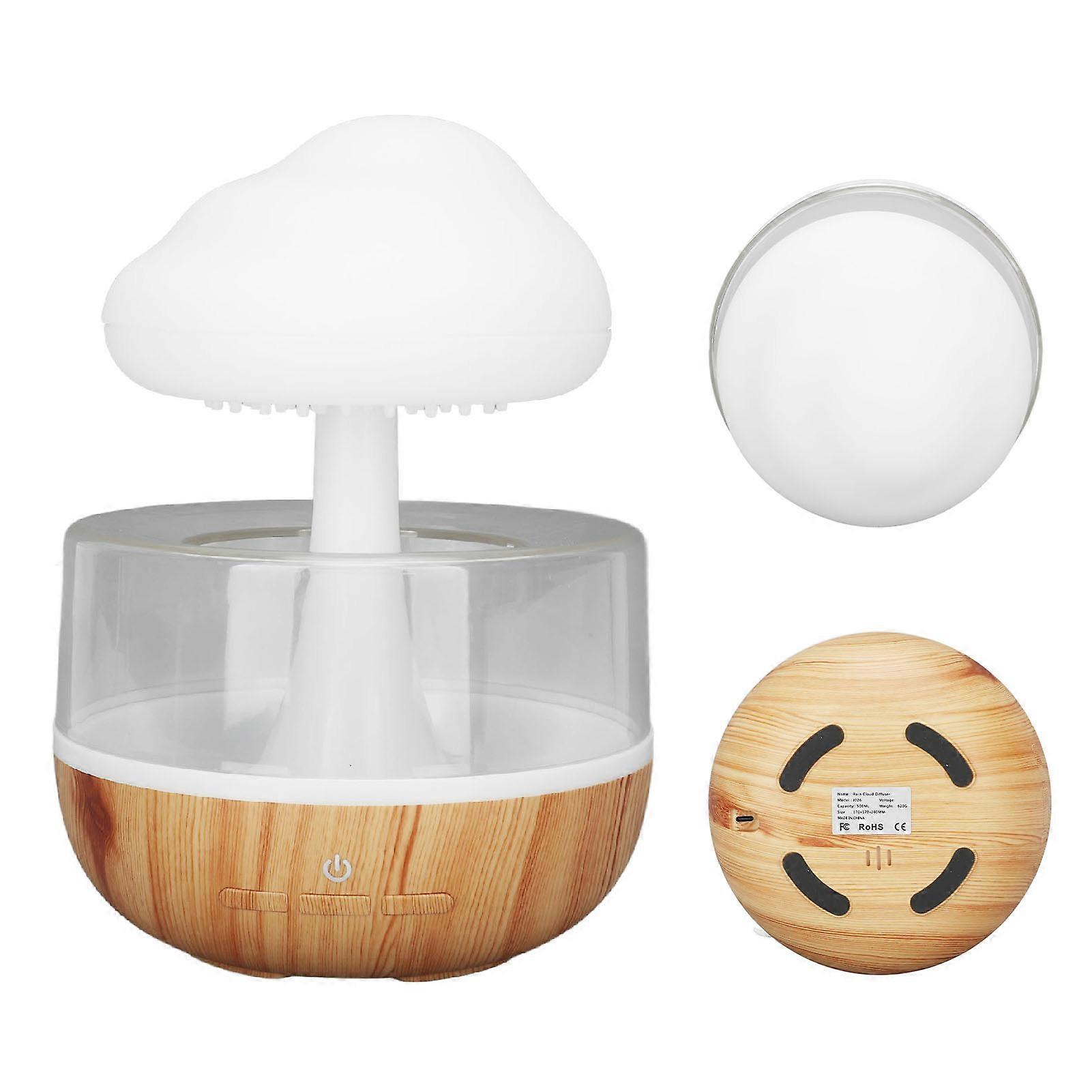 Rain Cloud Humidifier Water Drip Cute Essential Oil Diffuser with 7 LED Light for Bedside 