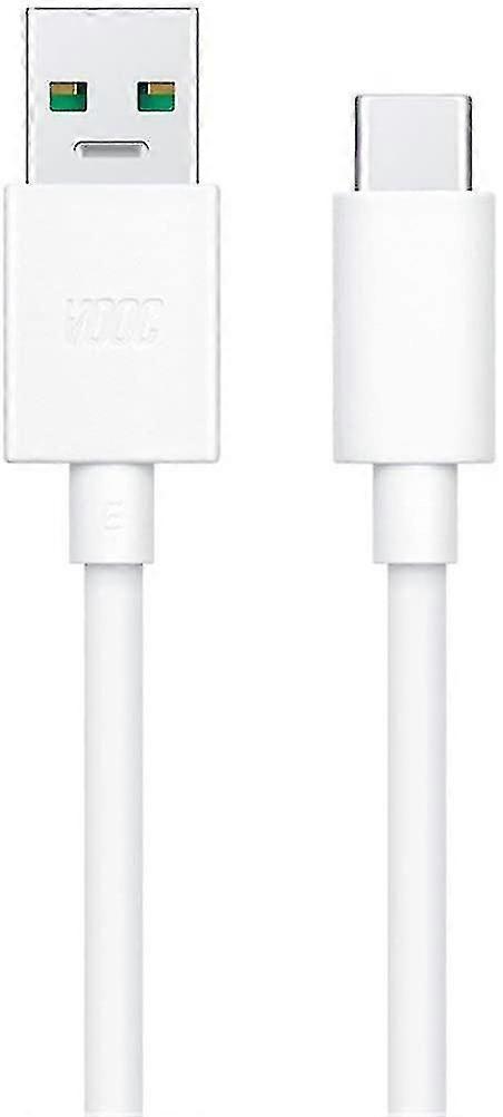Oficial Oppo DL129 VOOC USB Tipo C para cabo de dados USB Tipo A - Branco (Bulk Packed)