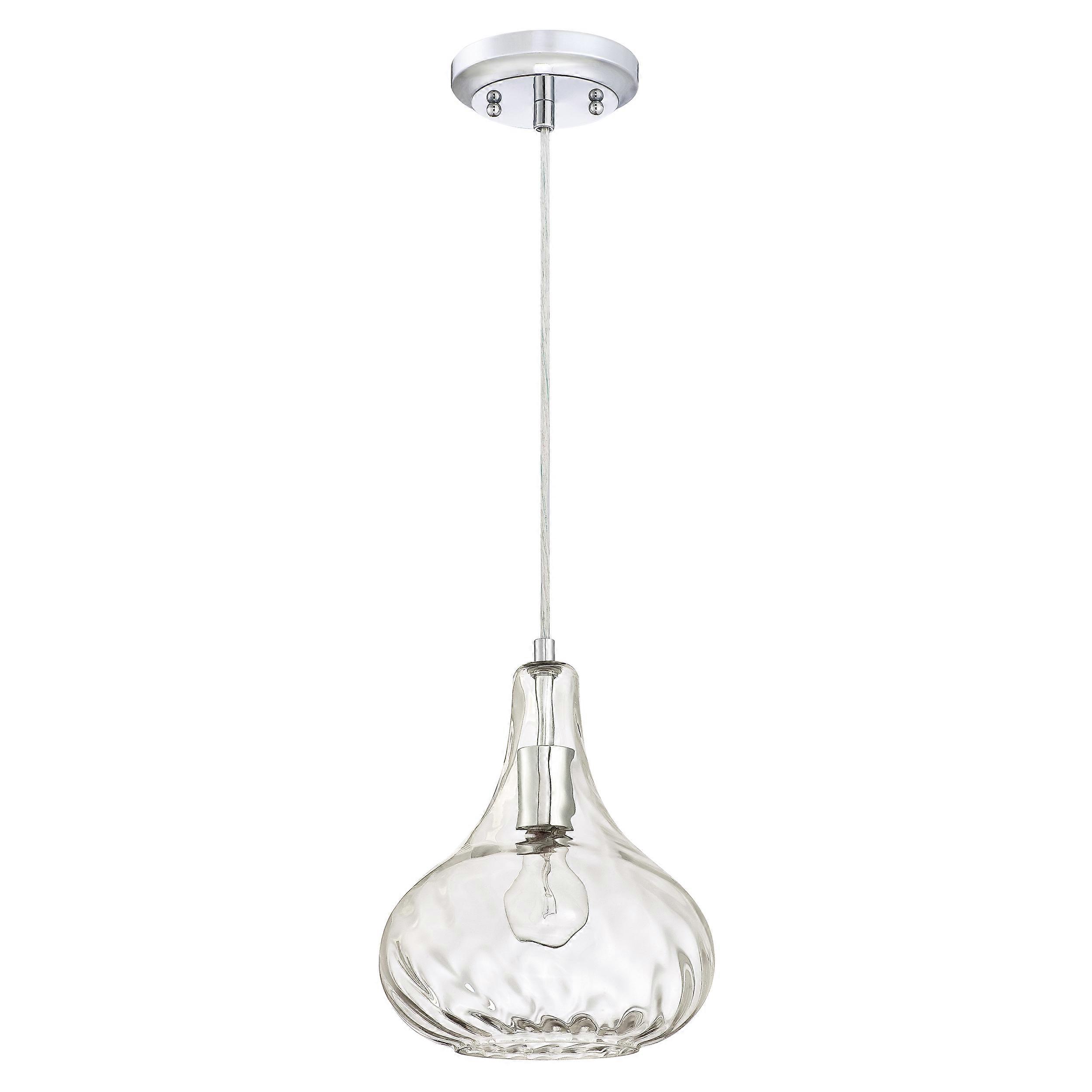 Pendant lamp hammered glass
