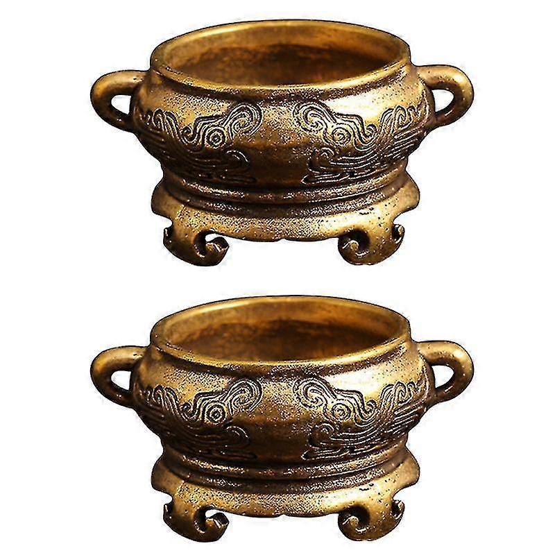 2pcs Incense burner decoration, Mini Brass Incense Burner