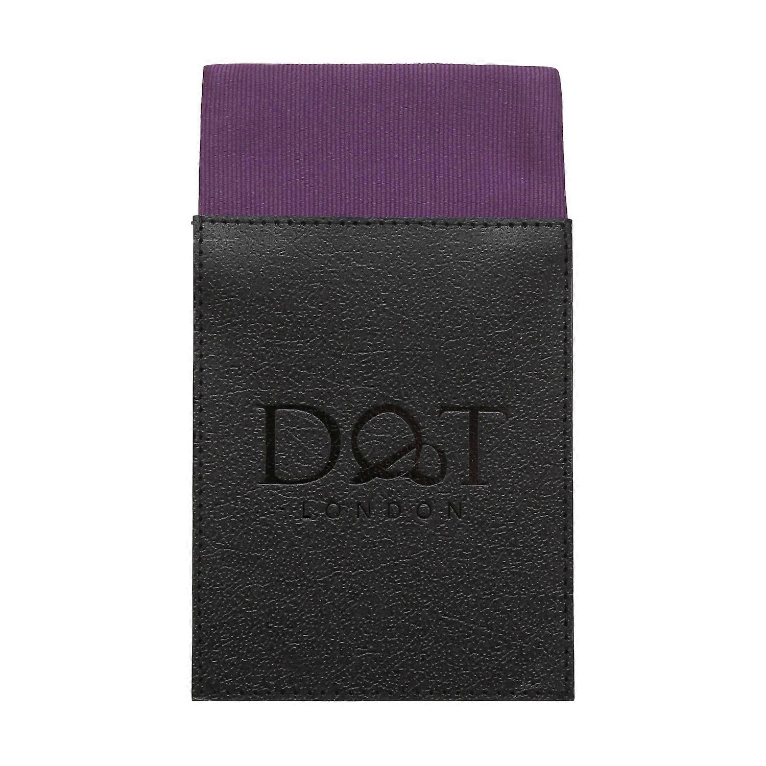 Aubergine Purple Plain Twill Pre-Folded Pocket Square Fold