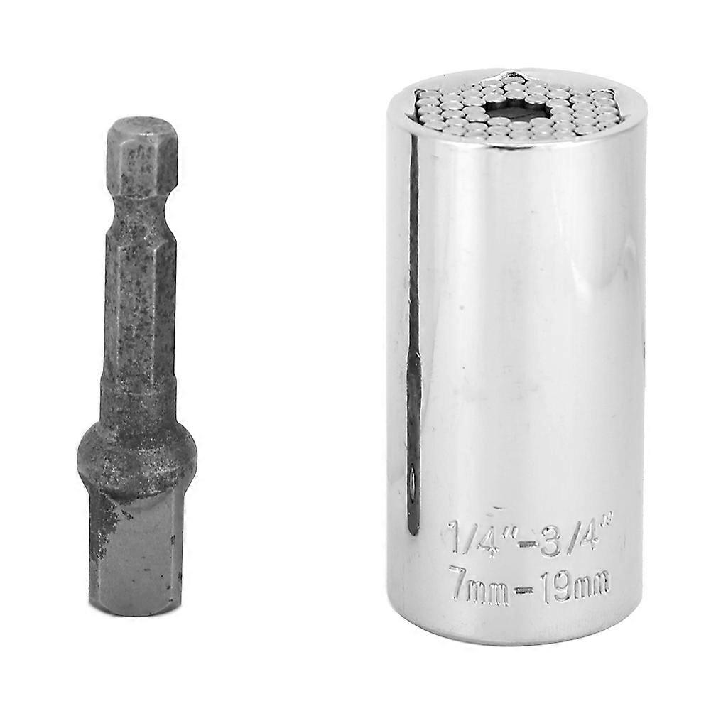 Universal Socket Wrench Multifunctional Quick Ratchet Spanner Hand Repairing Tool 7~32mm3/8in E2U311