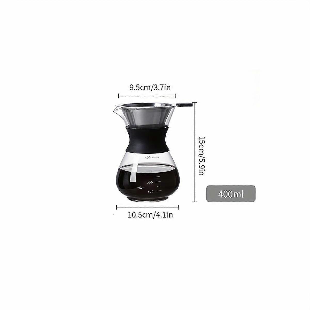 Pour Over Coffee Maker, Pour Over Coffee Brewer With Stainless Steel Coffee Filter, Large Capacity Dripper Coffee Maker Pour Over With Thermal Insulat