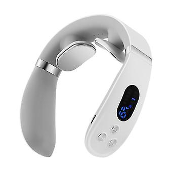Neck Massager with Heat, Portable Neck Massager for Fatigue Relief, Electric Pulse Neck Massager with Heat, Gifts for Family & Friends