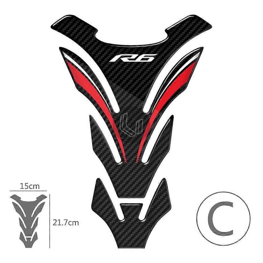 R6 Sticker 3D Motorcycle Tank Pad Sticker tank protector Decals For Yamaha YZF-R6 R6 All Year