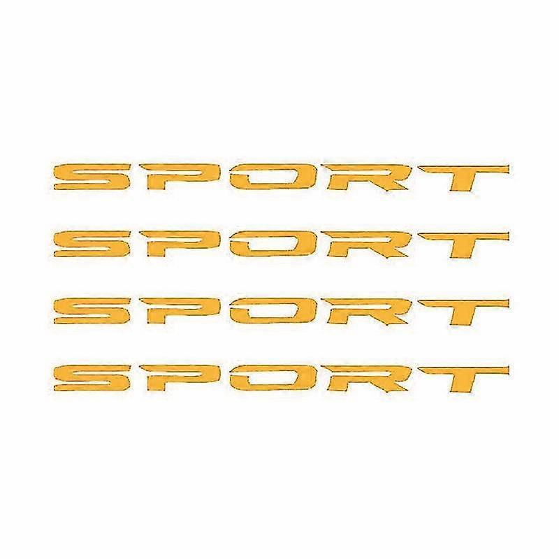 Exquisite 4pcs/set Sport Typeface Car Body Decal Sticker